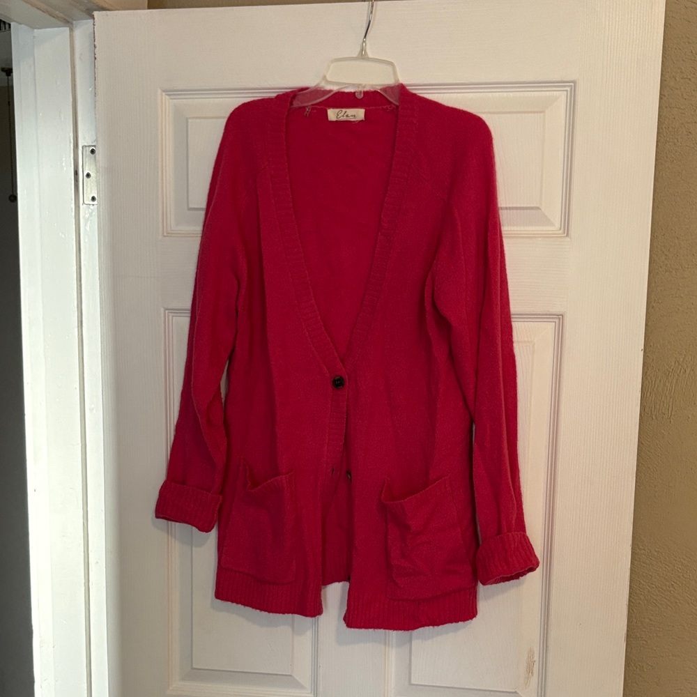 Elan Vibrant Pink Women's Cardigan
